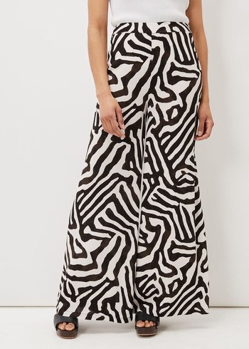 Phase Eight Isabelle Zebra Print Wide Leg Trousers Multicolor Canada | HSYEUF-032